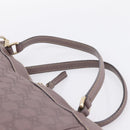 GUCCI GG Canvas Guccissima Mayfair Bag Leather Purple Gold 257349 Auth 200989-8