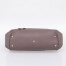 GUCCI GG Canvas Guccissima Mayfair Bag Leather Purple Gold 257349 Auth 200989-9