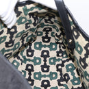 GUCCI GG Canvas Guccissima Tote Bag Leather Black Gold Tone 130736 Auth 200990V-16