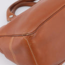 CELINE Boogie Bag Hand Bag Leather Brown Silver Auth 200991A-13