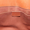 CELINE Boogie Bag Hand Bag Leather Brown Silver Auth 200991A-15