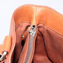CELINE Boogie Bag Hand Bag Leather Brown Silver Auth 200991A-19