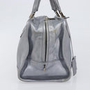 LOEWE Amazona 28 Hand Bag Leather Silver Gold Auth 200992V-4