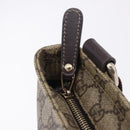 GUCCI GG Supreme Shoulder Bag PVC Beige Gold 201538 Auth 200996-10