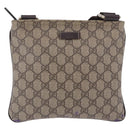 GUCCI GG Supreme Shoulder Bag PVC Beige Gold 201538 Auth 200996-13