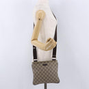 GUCCI GG Supreme Shoulder Bag PVC Beige Gold 201538 Auth 200996-22
