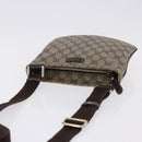 GUCCI GG Supreme Shoulder Bag PVC Beige Gold 201538 Auth 200996-6