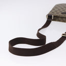 GUCCI GG Supreme Shoulder Bag PVC Beige Gold 201538 Auth 200996-7
