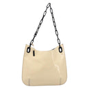 GUCCI Chain Shoulder Bag Patent leather Beige Gold 001 4168 Auth 200998-2