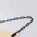 GUCCI Chain Shoulder Bag Patent leather Beige Gold 001 4168 Auth 200998-8