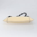 GUCCI Chain Shoulder Bag Patent leather Beige Gold 001 4168 Auth 200998-9