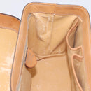 CELINE Macadam Canvas Star Ball Vanity Pouch PVC Leather Brown Auth 201000-20