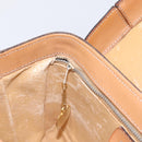 CELINE Macadam Canvas Star Ball Vanity Pouch PVC Leather Brown Auth 201000-11