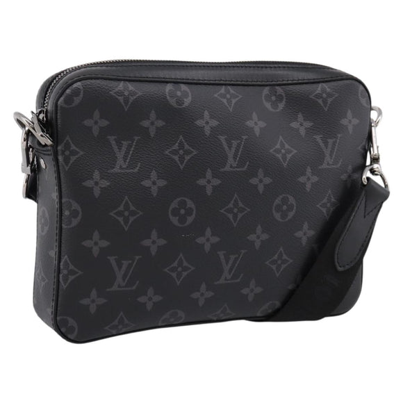 LOUIS VUITTON Monogram Eclipse Trio Messenger Bag M69443 LV Auth 201002M