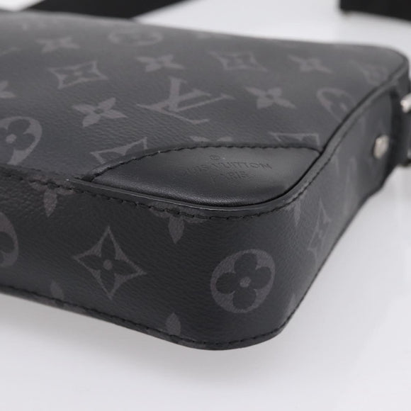 LOUIS VUITTON Monogram Eclipse Trio Messenger Bag M69443 LV Auth 201002M