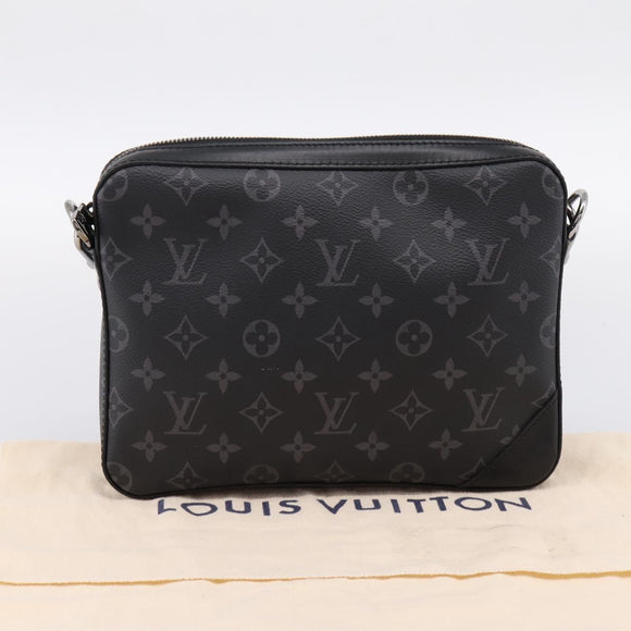 LOUIS VUITTON Monogram Eclipse Trio Messenger Bag M69443 LV Auth 201002M