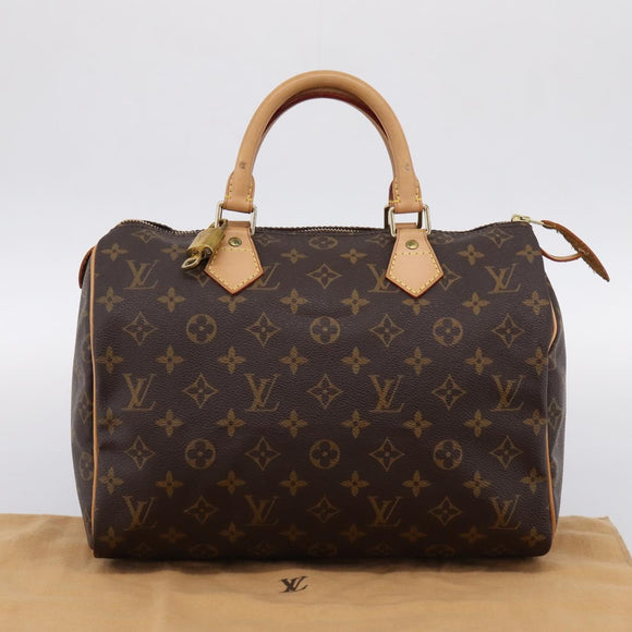 LOUIS VUITTON Monogram Speedy 30 Hand Bag M41526 LV Auth 201005V