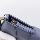 Chloe Clutch Bag Leather Light Blue Gold Auth 201007A-11