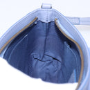 Chloe Clutch Bag Leather Light Blue Gold Auth 201007A-20