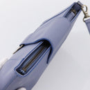 Chloe Clutch Bag Leather Light Blue Gold Auth 201007A-6