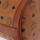 MCM Vicetos Logogram Shoulder Bag PVC Leather Brown Gold Auth 201008-10