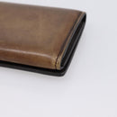 Berluti Gas Pearl Card Case Leather Brown Auth 201010V-15