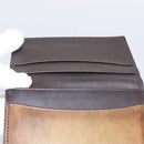 Berluti Gas Pearl Card Case Leather Brown Auth 201010V-18