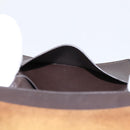Berluti Gas Pearl Card Case Leather Brown Auth 201010V-19