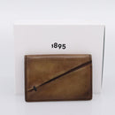 Berluti Gas Pearl Card Case Leather Brown Auth 201010V-12