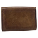 Berluti Gas Pearl Card Case Leather Brown Auth 201010V-2
