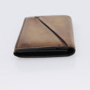 Berluti Gas Pearl Card Case Leather Brown Auth 201010V-4