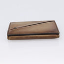 Berluti Gas Pearl Card Case Leather Brown Auth 201010V-6
