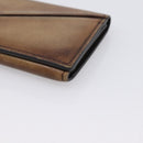 Berluti Gas Pearl Card Case Leather Brown Auth 201010V-7