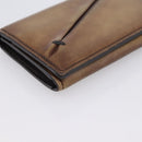 Berluti Gas Pearl Card Case Leather Brown Auth 201010V-14