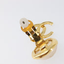 CHANEL Earring metal Gold Tone CC Auth 201011-10