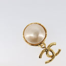 CHANEL Earring metal Gold Tone CC Auth 201011-13
