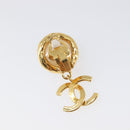 CHANEL Earring metal Gold Tone CC Auth 201011-15