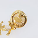 CHANEL Earring metal Gold Tone CC Auth 201011-20