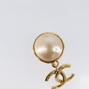 CHANEL Earring metal Gold Tone CC Auth 201011-3