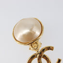 CHANEL Earring metal Gold Tone CC Auth 201011-5