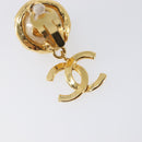 CHANEL Earring metal Gold Tone CC Auth 201011-8