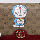 GUCCI Micro GG Supreme Doraemon Compact Wallet PVC Beige 647788 Auth 201012M-17