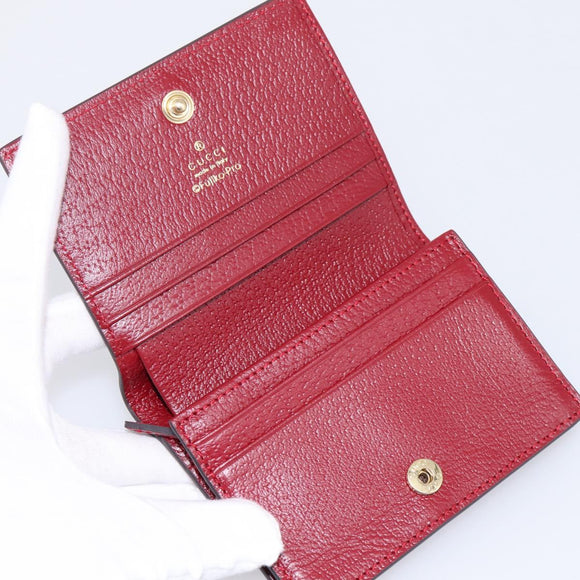 GUCCI Micro GG Supreme Doraemon Compact Wallet PVC Beige 647788 Auth 201012M