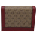 GUCCI Micro GG Supreme Doraemon Compact Wallet PVC Beige 647788 Auth 201012M-2
