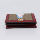 GUCCI Micro GG Supreme Doraemon Compact Wallet PVC Beige 647788 Auth 201012M-6
