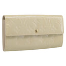 LOUIS VUITTON Vernis Portefeiulle Sarah Wallet Broncorail M91466 LV Auth 201013V-1