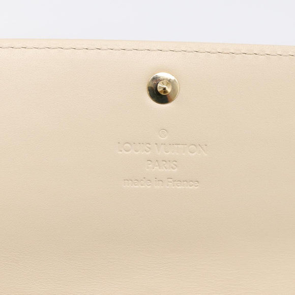 LOUIS VUITTON Vernis Portefeiulle Sarah Wallet Broncorail M91466 LV Auth 201013V