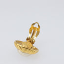 CHANEL Earring metal Gold Tone CC Auth 201014-5
