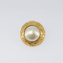 CHANEL Earring metal Gold Tone CC Auth 201014-7