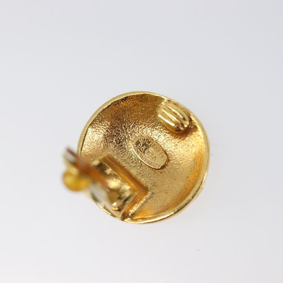 CHANEL Earring metal Gold Tone CC Auth 201015V